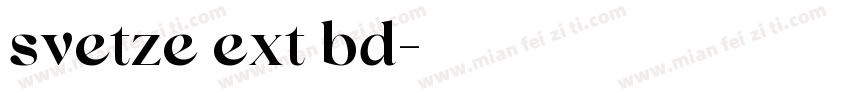 svetze ext bd字体转换